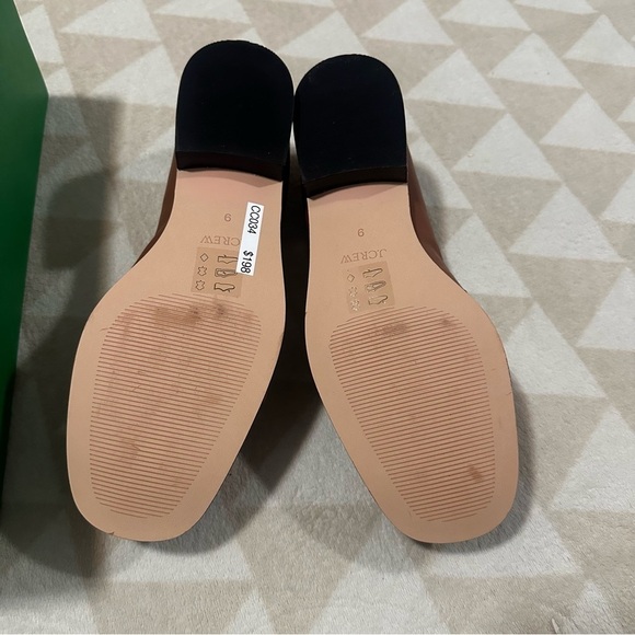 J crew Maison ruched loafers in leather English saddle - Picture 3 of 4